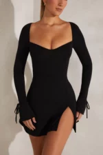 Long Sleeve A-Line Mini Dress