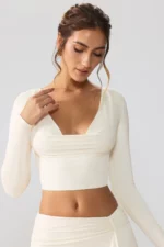 Slinky Jersey Plunge Neck