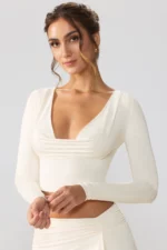 Slinky Jersey Plunge Neck