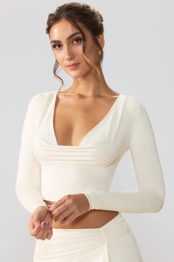 Slinky Jersey Plunge Neck